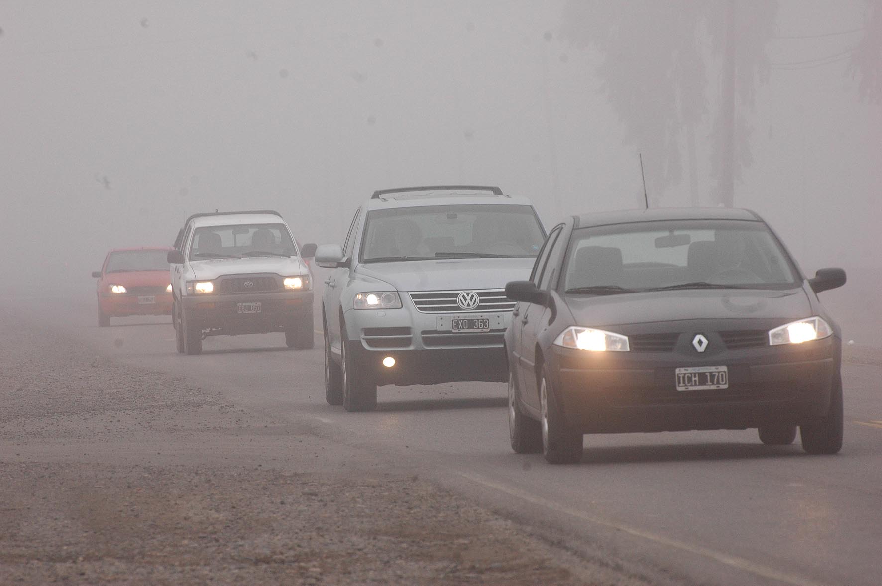 Circular con precaución: Bancos de niebla en las rutas de la región ...